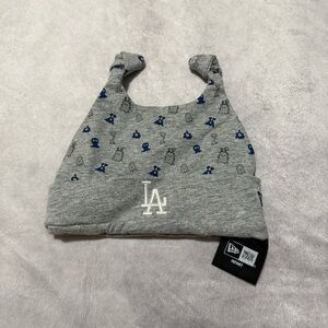 New Era Infant Gray Los Angeles Dodgers Beanie with Cute Pattern